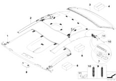 E93 M3 S65 Cabrio / Sliding Roof Folding Top/  Hardtop Retractable Roofliner
