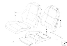 E93 M3 S65 Cabrio / Seats Sports Seat Upholstery Parts