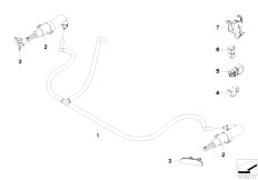 E90 325i N52 Sedan / Vehicle Electrical System/  Single Parts For Head Lamp Cleaning