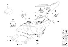 E61N 535d M57N2 Touring / Lighting/  Individual Parts For Halogen Headlamp
