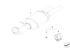 E53 X5 3.0d M57N SAV / Exhaust System Nachrustdieselpartikelfilter Ungeregelt