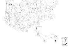 E93 320d N47 Cabrio / Engine/  Cooling System Water Hoses