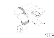 E70 X5 3.0d M57N2 SAV / Fuel Preparation System Air Duct