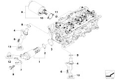 E46 318Ci N42 Cabrio / Engine/  Cylinder Head Electr Add On Parts