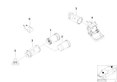E61 525xi N52 Touring / Vehicle Electrical System/  Cigarette Lighter Sockets