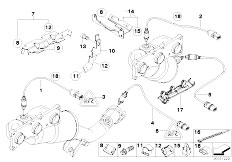E92 325i N52N Coupe / Exhaust System/  Lambda Probe Fixings