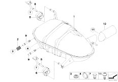 E81 120i N46N 3 doors / Exhaust System Rear Silencer