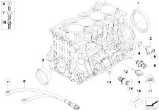 E46 318Ci N42 Cabrio / Engine/  Engine Block Mounting Parts