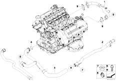E90N M3 S65 Sedan / Engine/  Cooling System Pipe