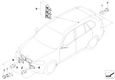 E71 X6 50iX N63 SAC / Distance Systems Cruise Control/  Park Distance Control