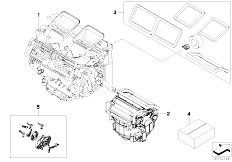 E93 320i N43 Cabrio / Heater And Air Conditioning/  Housing Parts Aut Air Conditioning Valeo
