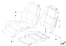 E92 M3 S65 Coupe / Seats/  Sports Seat Upholstery Parts