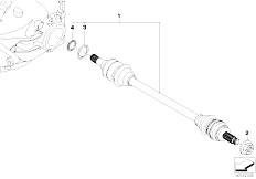 E70 X5 4.8i N62N SAV / Rear Axle Output Shaft