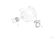 E36 316i M43 Touring / Engine Electrical System Alternator Individual Parts 80a