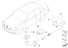 E93 M3 S65 Cabrio / Communication Systems Single Parts Telephone Aerial