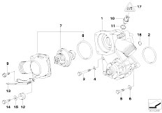 E38 750i M73 Sedan / Engine/  Waterpump Thermostat