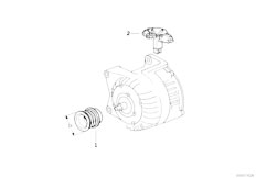E36 318is M42 Coupe / Engine Electrical System/  Alternator Parts 70a Bosch