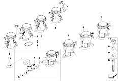 E92 M3 S65 Coupe / Fuel Preparation System/  Throttle Housing Assembly