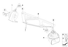 E91 323i N52 Touring / Vehicle Electrical System/  Horn