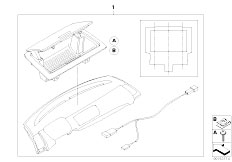 E88 120i N46N Cabrio / Vehicle Trim/  Retrofit F Oddments Tray Instr Panel