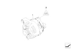 E93 335i N54 Cabrio / Engine Electrical System/  Alternator