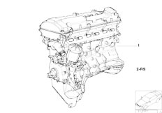 E34 525ix M50 Touring / Engine Short Engine