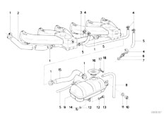 E12 525 M30 Sedan / Engine Expansion Tank