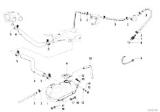 E12 528i M30 Sedan / Engine/  Expansion Tank