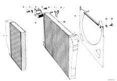 E12 528 M30 Sedan / Engine Radiator Frame