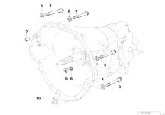 E31 840i M60 Coupe / Manual Transmission Gearbox Mounting