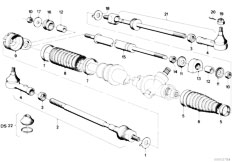 E21 318 M10 Sedan / Steering/  Tie Rods With Steering Damper