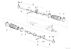 E30 M3 S14 2 doors / Steering/  Steering Linkage Tie Rods