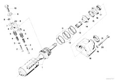 E12 518 M10 Sedan / Steering/  Hydro Steer Box Worm Gear Suspension
