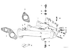 E12 518 M10 Sedan / Engine/  Intake Manifold System-2