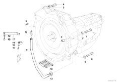 E34 520i M20 Sedan / Automatic Transmission/  Gearbox Mounting Parts