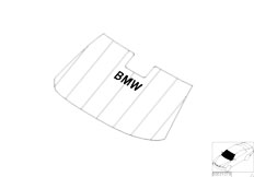 E92 330i N52N Coupe / Universal Accessories/  Sunshade For Windshield