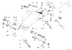 E34 518i M40 Sedan / Steering/  Steering Column Adjustable Single Parts