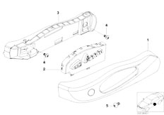 E46 330Cd M57N Cabrio / Seats/  Single Parts Of Front Seat Controls