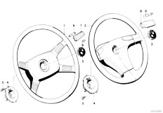 E30 318i M10 4 doors / Steering/  Steering Wheel