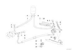E36 318i M43 Cabrio / Steering/  Hydro Steering Oil Pipes