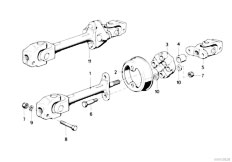 E30 316i M10 2 doors / Steering/  Steer Col Lower Joint Assembly