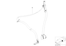 E38 730iL M60 Sedan / Restraint System And Accessories/  Safety Belt Front Left
