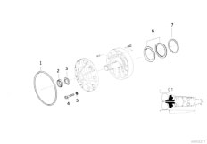 E39 525tds M51 Touring / Automatic Transmission A5s310z Gasket Rings Lubrication System