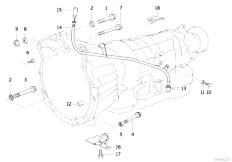 E36 318is M44 Sedan / Automatic Transmission/  Gearbox Mounting Parts