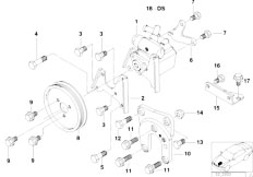 E39 525i M54 Sedan / Steering/  Power Steering Pump