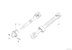 E36 318is M42 Coupe / Steering/  Steer Col Lower Joint Assembly