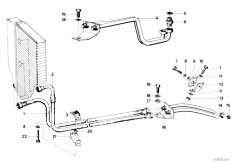 E12 528 M30 Sedan / Engine Transmission Oil Cooling-2