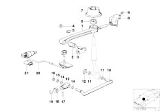 E30 325i M20 Cabrio / Gearshift/  Gearbox Shifting Parts-3