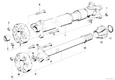 E30 325ix M20 2 doors / Drive Shaft Drive Shaft Single Components 4 Wheel