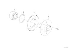 E30 325ix M20 2 doors / Front Axle Wheel Bearings